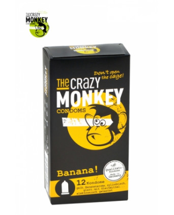 12 Préservatifs Crazy Monkey Banane - Préservatifs