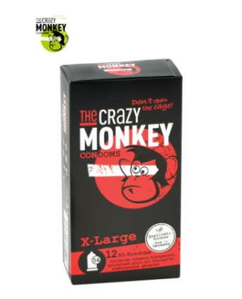 12 Préservatifs Crazy Monkey X-Large - Préservatifs