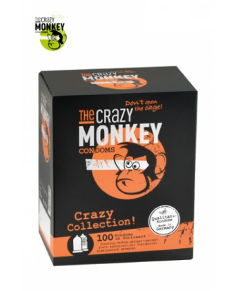 Assortiment 100 Préservatifs Crazy Monkey - Préservatifs