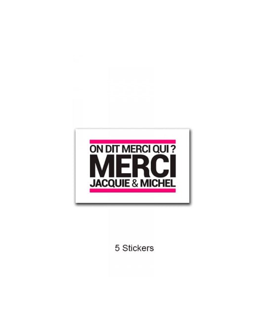Pack 5 stickers Jacquie et Michel n°3 - Stickers