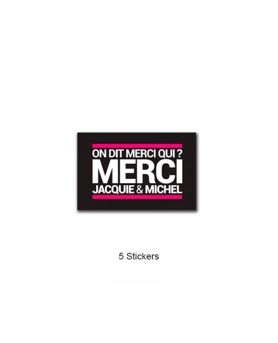 Pack 5 stickers Jacquie et Michel n°4 - Stickers
