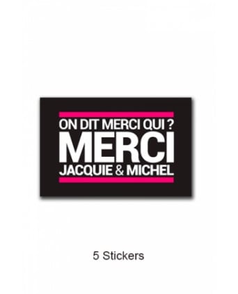 Pack 5 stickers Jacquie et Michel n°4 - Stickers