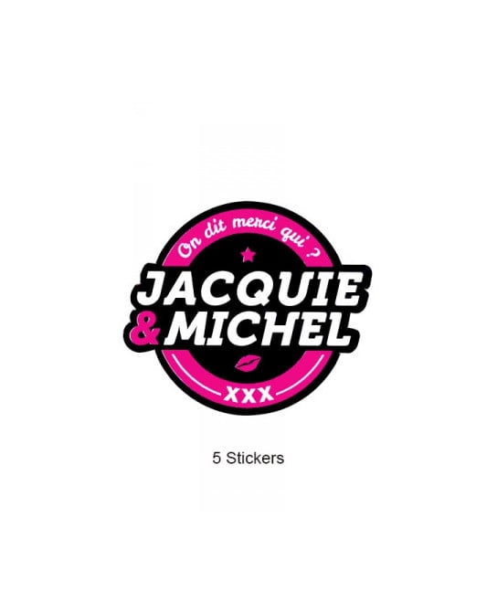 Pack 5 stickers Jacquie et Michel n°2 - Stickers
