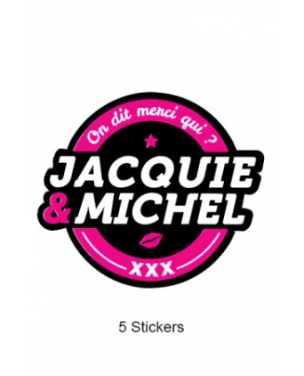 Pack 5 stickers Jacquie et Michel n°2 - Stickers