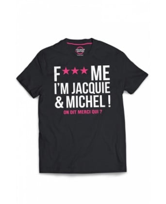 T-shirt Jacquie et Michel Fuck Me - noir