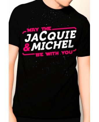Tee-shirt May The Jacquie et Michel be with you - noir - T-shirts Homme