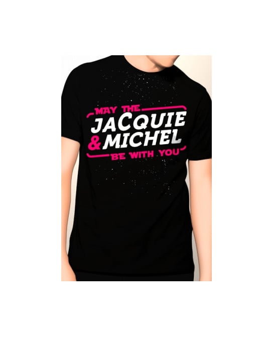 T-shirt May The Jacquie et Michel be with you - noir