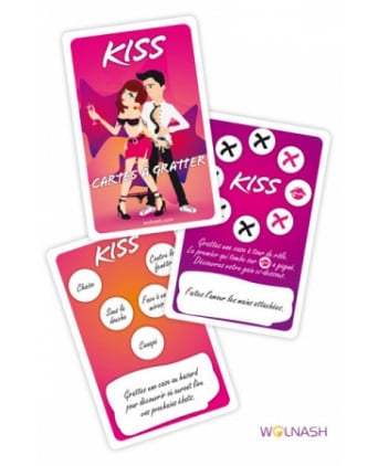 Cartes à gratter Kiss - Jeux couple