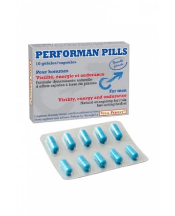 Nouveau Performan pills (10 gélules) - Aphrodisiaques homme
