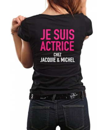 Tee-shirt Jacquie et Michel Actrice - noir - T-shirts Femme