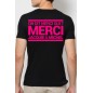 T-shirt Jacquie et Michel - noir rose fluo