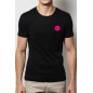 T-shirt Jacquie et Michel - noir rose fluo