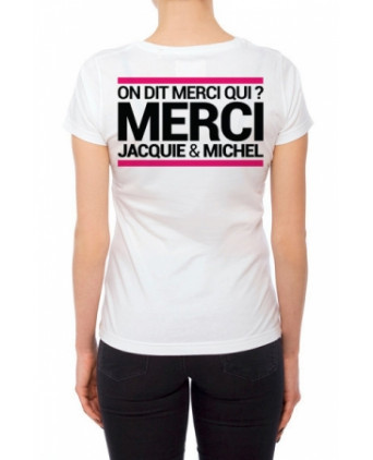 Tee-shirt Jacquie et Michel spécial femme - blanc - T-shirts Femme