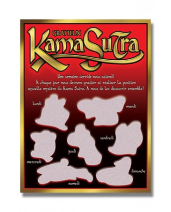 Carte à gratter Kama Sutra - Jeux couple