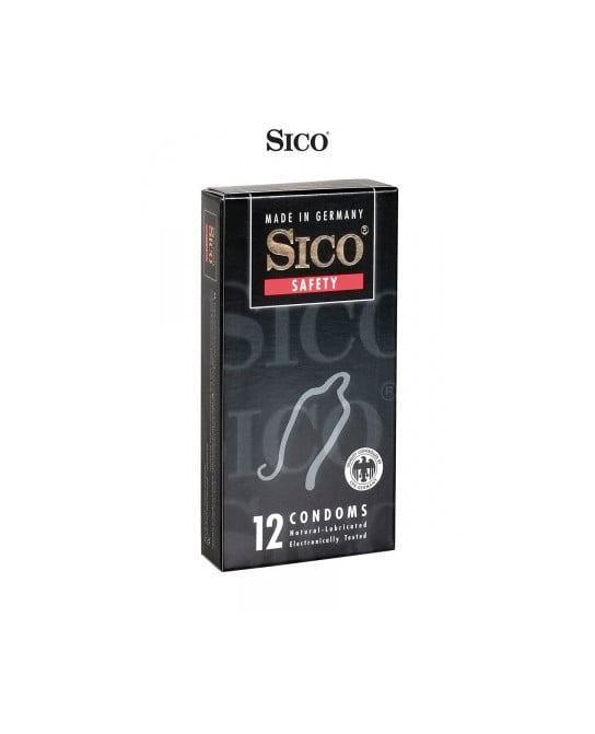 12 préservatifs Sico SAFETY - Préservatifs