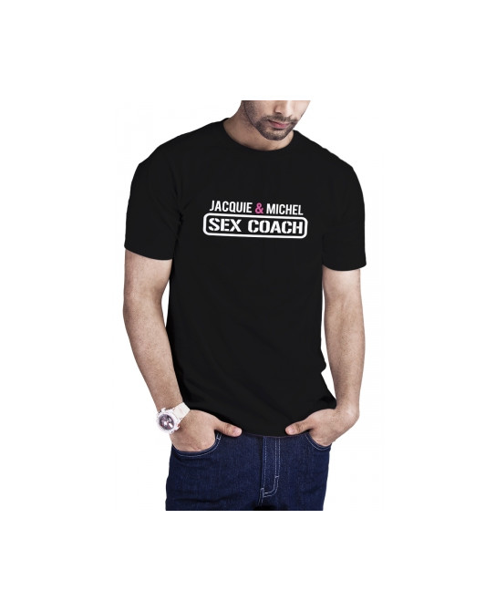T-shirt Jacquie et Michel Sex Coach - noir  
