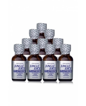 Pack 10 poppers Jungle Juice Platinum 24 ml - Poppers