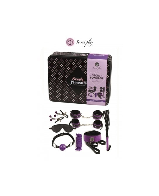 Kit BDSM 8 pièces - violet - Coffrets BDSM