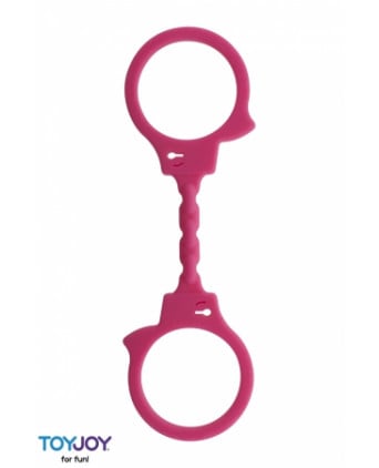 Menottes silicone stretchy - rose - Menottes et bracelets BDSM