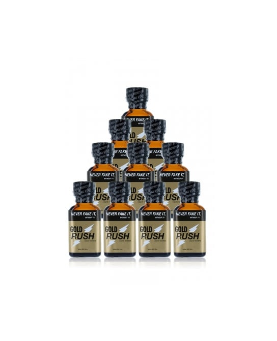 Pack 10 poppers Gold Rush 24 ml - Poppers