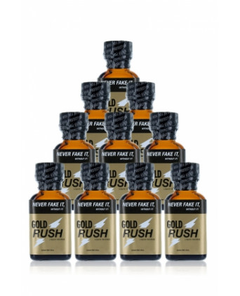 Pack 10 poppers Gold Rush 24 ml - Poppers
