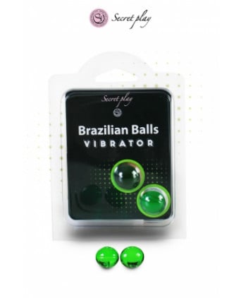 2 Brazillian balls effet vibrator - Huiles et crèmes de massage
