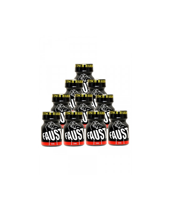 Pack 10 poppers Faust 9 ml - Poppers