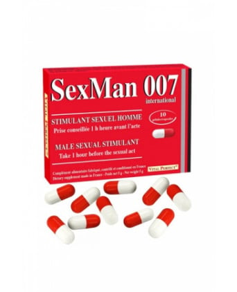 Aphrodisiaque SexMan 007 (10 gélules) - Aphrodisiaques homme