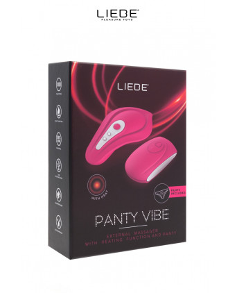 Stimulateur chauffant télécommandé Panty Vibe - cerise - Stimulateurs femme