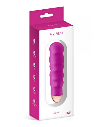Vibromasseur rechargeable Giggle rose - My First - Mini vibromasseurs