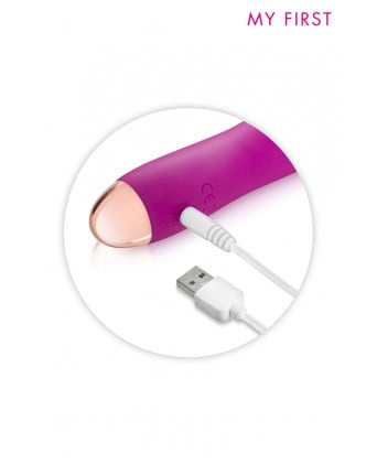 Vibromasseur rechargeable Pinga rose - My First - Mini vibromasseurs
