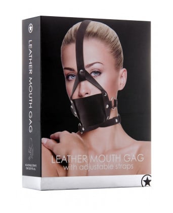 Baillon Leather Mouth Gag - Ouch - Baillons, gagballs