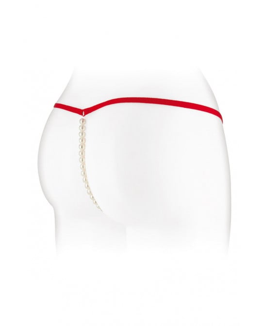 String avec perles Venusina - rouge