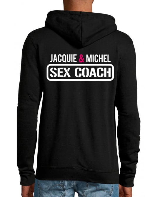 Veste à capuche Jacquie et Michel Sex coach