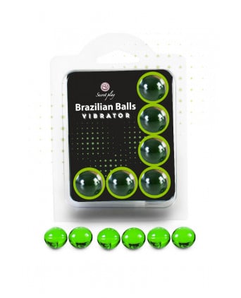 6 Brazillian balls effet vibrator - Huiles et crèmes de massage
