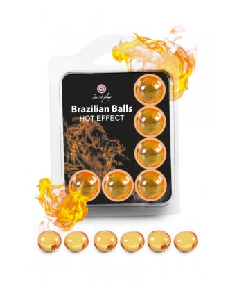 6 Brazilian Balls - effet chaleur - Huiles et crèmes de massage