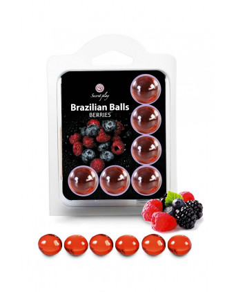 6 Brazilian Balls - baies rouges - Huiles et crèmes de massage