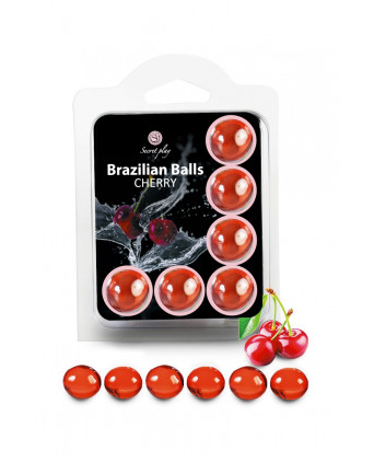 6 Brazilian Balls - cerise - Huiles et crèmes de massage