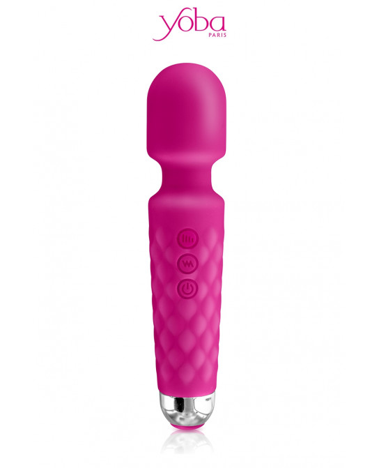 Vibro Love Wand rechargeable rose - Yoba