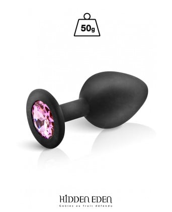 Plug bijou silicone noir M 50gr - Hidden Eden - Plugs, anus pickets
