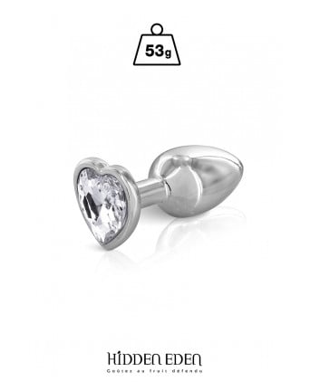 Plug bijou coeur aluminium S 53gr - Hidden Eden - Plugs, anus pickets