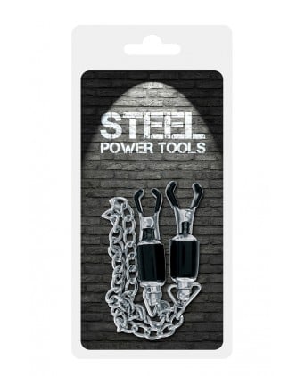 Pinces à seins avec chaine - Steel Power Tools - Pinces, poids
