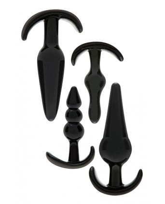 Kit 4 plug anal noir - Zahara - Plugs, anus pickets