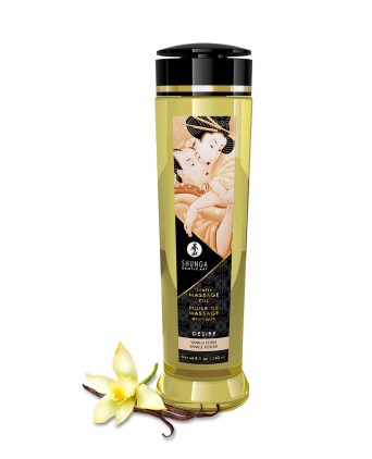 Huile de massage parfum vanille - Shunga - Huiles et crèmes de massage