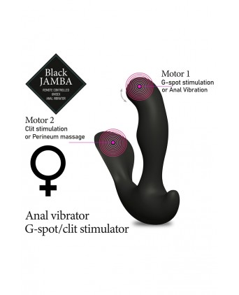 Stimulateur anal vibrant télécommandé unisexe - Black Jamba - Plugs, anus pickets