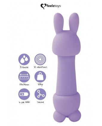 Mini vibromasseur Mister Bunny violet - Feelztoys