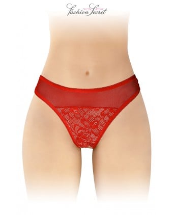 Tanga rouge ouvert Ava - Fashion Secret - Dessous Sexy