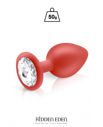 Plug bijou silicone rouge M - Hidden Eden - Plugs, anus pickets
