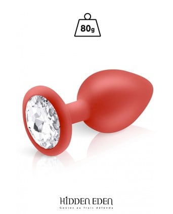 Plug bijou silicone rouge L - Hidden Eden - Plugs, anus pickets