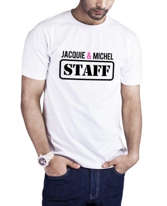 T-shirt Jacquie et Michel Staff - blanc - T-shirts Homme